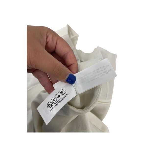 Zara Womens Pants Trousers Small White Pleated Wide Leg Linen Blend 2927/586 NWT - Picture 10 of 15